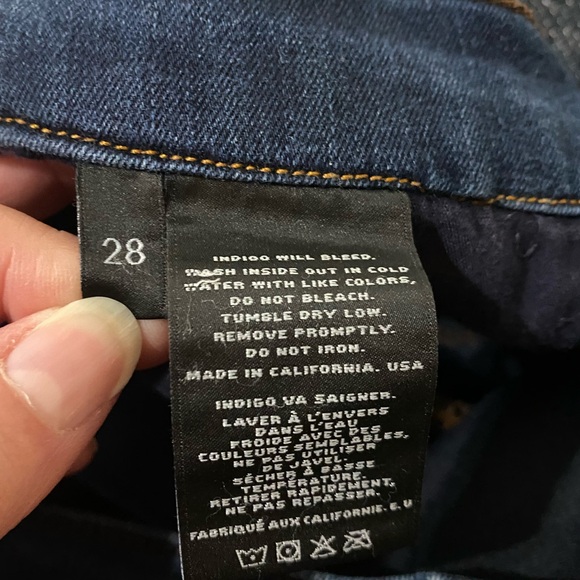 J Brand Dark Stretchy Skinny Jeans, size 28 - Picture 4 of 8